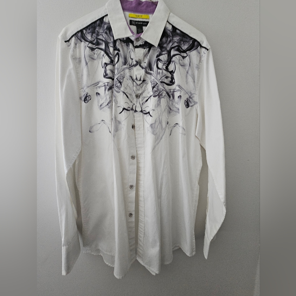 Men's Dress Shirt INC. Slim Large Used Excellent Condition